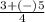 \frac{3+(-)5}{4}