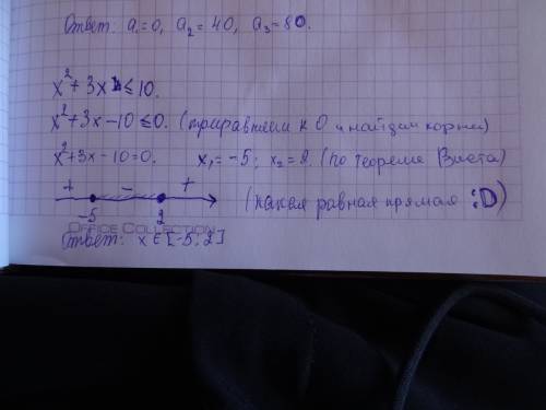 Решите неравенство: x^2+3x меньше или равно 10 решить в голову не лезет! )