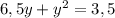 6,5y+y^2=3,5