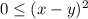 0 \leq (x-y)^2