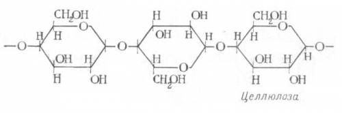 Напишите,, структурные формулы крахмала и целлюлозы