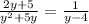 \frac{2y+5}{y^2+5y} = \frac{1}{y-4}