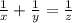 \frac{1}{x}+ \frac{1}{y}= \frac{1}{z}