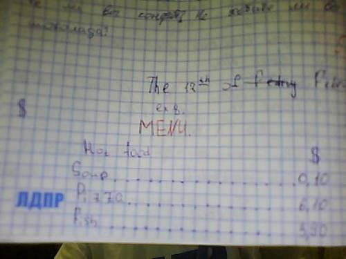 Сделать своё меню га языке, что бы там пресутствовали напитки фрукты и т.д