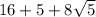 16+5+8 \sqrt{5}