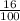 \frac{16}{100}