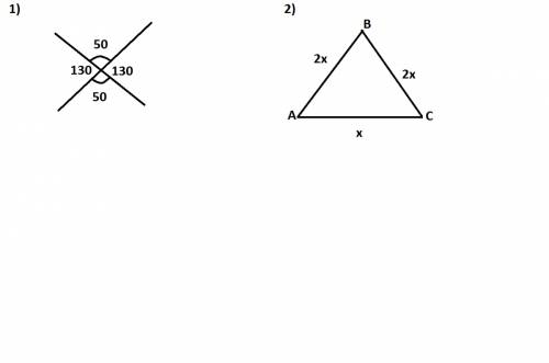 №1 .сумма двух углов,образованных при пересечении двух прямых равна 100 градусов. найдите все образо