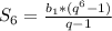 S_6= \frac{b_1*( q^{6} -1 )}{q-1}