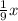 \frac{1}{9}x