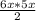 \frac{6x*5x}{2}