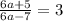 \frac{6a+5}{6a-7} =3