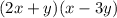 (2x+y)(x-3y)