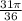 \frac{31\pi }{36}