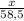 \frac{x}{58,5}