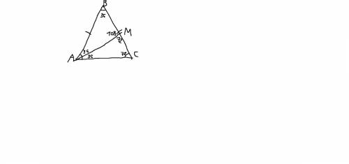 Втреугольнике abc угол a=c=72°.доказать, что биссектриса угла a отсекает от треугольника abc ему под