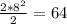 \frac{2* 8^{2} }{2} =64