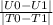 \frac{|U0-U1|}{|T0-T1|}