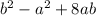 b^{2} -a^{2} +8ab