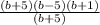 \frac{(b+5)(b-5)(b+1)}{(b+5)}