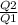 \frac{Q2}{Q1}