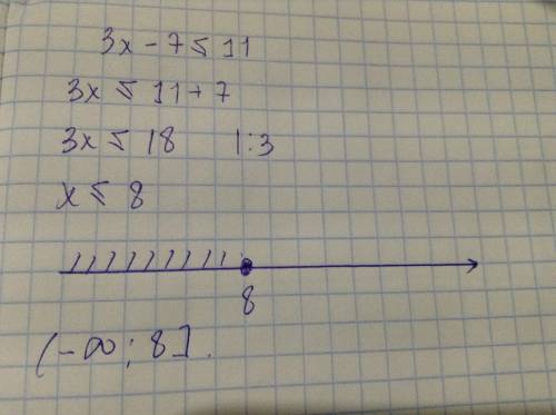 Решите неравенство 3х-7< решите неравенство 3х-7< 11
