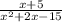 \frac{x+5}{ x^{2}+2x-15 }