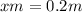 xm=0.2m