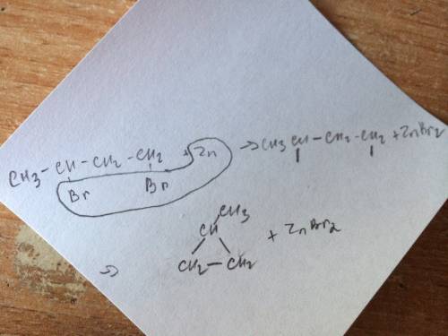 Доброго времени суток, понять сам механизм реакции. ch3ch brch2ch2br+zn = ch3-chbr-ch2-ch2br+zn=znbr