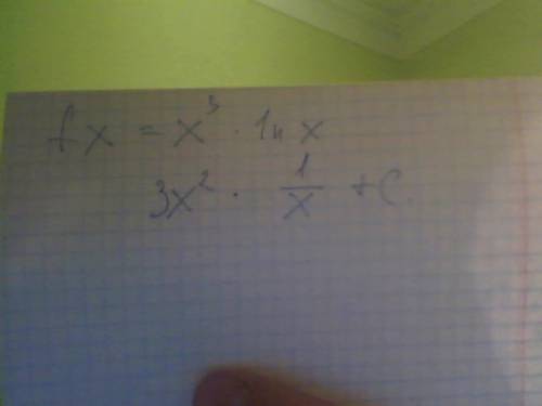 Найдите проиводную функции f(x)=x^3 ln x