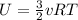 U= \frac{3}{2}vRT