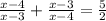 \frac{x-4}{x-3}+ \frac{x-3}{x-4}= \frac{5}{2}