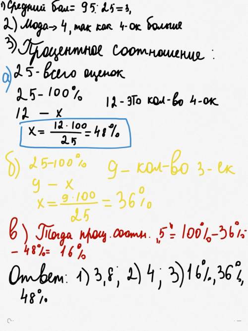 Вычисли средний по учащихся 2 класса с точностью до 0,1 если получили отметки 5 -4 учащихся. оценка