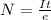 N= \frac{It}{e}