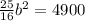 \frac{25}{16}b^2=4900