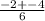 \frac{-2+-4}{6}