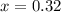 x=0.32