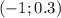 (-1;0.3)