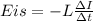 Eis=- L\frac{\Delta I}{\Delta t}