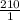 \frac{210}{1}