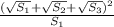 \frac{(\sqrt{S_{1}}+\sqrt{S_{2}}+\sqrt{S_{3}})^{2}}{S_{1}}