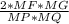 \frac{2*MF*MG}{MP*MQ}