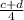 \frac{c+d}{4}