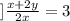 ] \frac{x+2y}{2x}=3