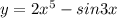 y=2 x^{5}-sin3x