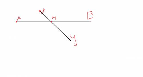 Построй два луча ав и ху так, чтобы точка м лежала на этих лучах