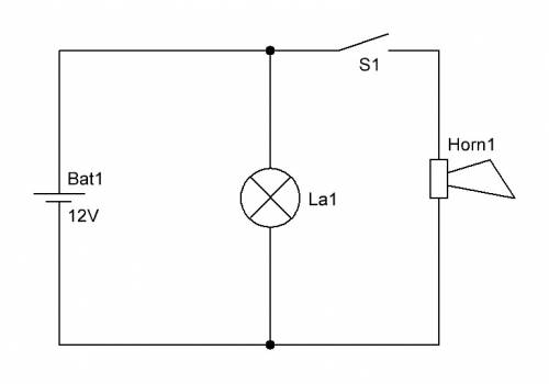 Электрическая цепь состоит из гальванического элемента,лампы,звонка и ключа.лампа светится всё время