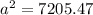 a^2=7 205.47