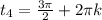 t_{4}= \frac{ 3\pi }{2}+2 \pi k