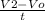 \frac{V2-Vo}{t}