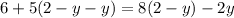 6+5(2-y-y)=8(2-y)-2y